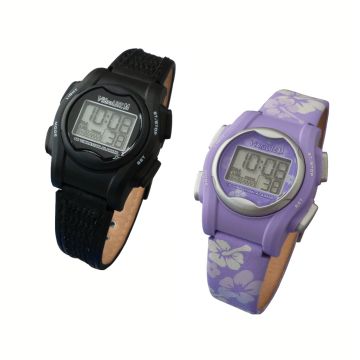 VibraLite mini børneur med læderrem - forskellige farver